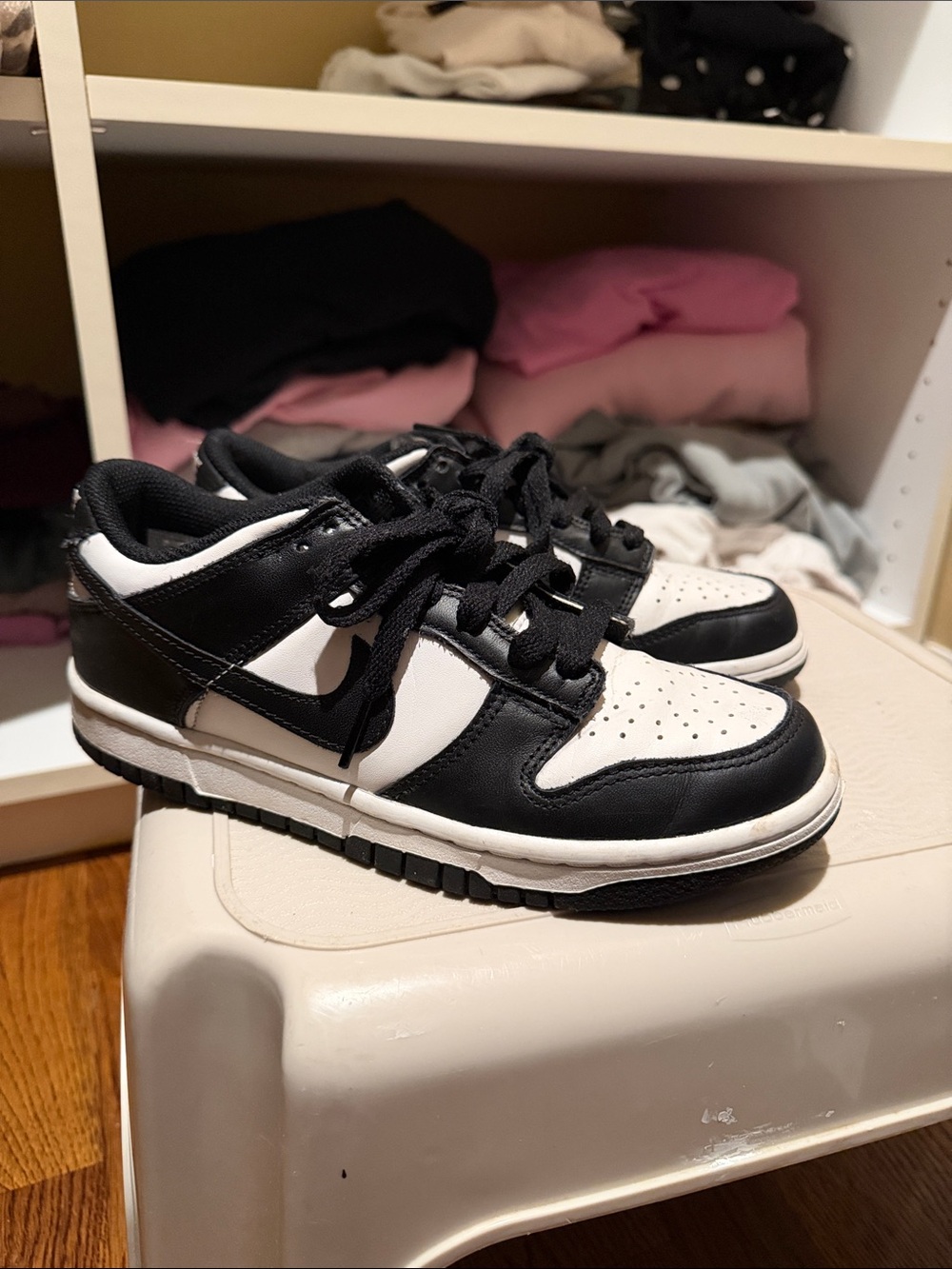 Nike Black and White Low-Top Sneakers